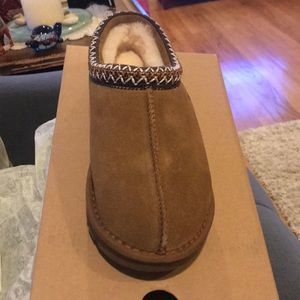 Women’s Uggs Tasman suede & sheepskin slippers